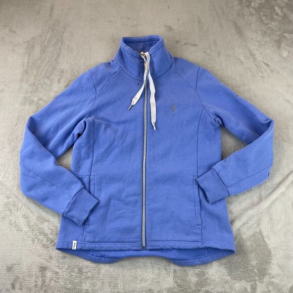 Polo Golf Ralph Lauren Sweater Women Small Blue Full Zip The Summit Golf Club - Picture 1 of 16